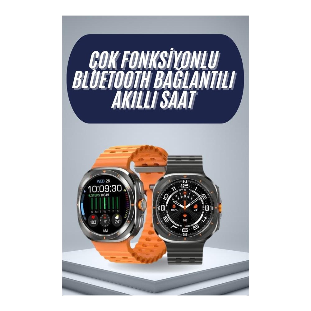 2025 Model Gelişmiş Özellikli Nabız Sensörlü Spor Takibi Yapabilen Titreşimli Saat