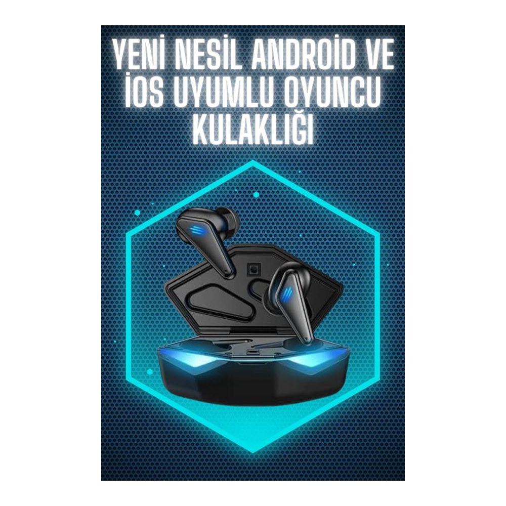 Wireless Gaming Kulaklık Mikrofonlu Bluetooth Oyuncu Kulaklığı
