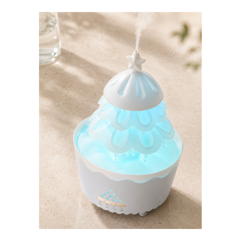 Şans Ağacı 250 ML Ultrasonik Hava Nemlendirici RGB Işıklı Aroma Difüzörü