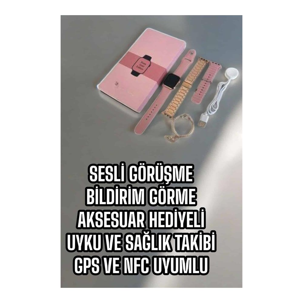 Akıllı Saat Sesli Görüşme Bildirim Görme Uyku ve Sağlık Takibi