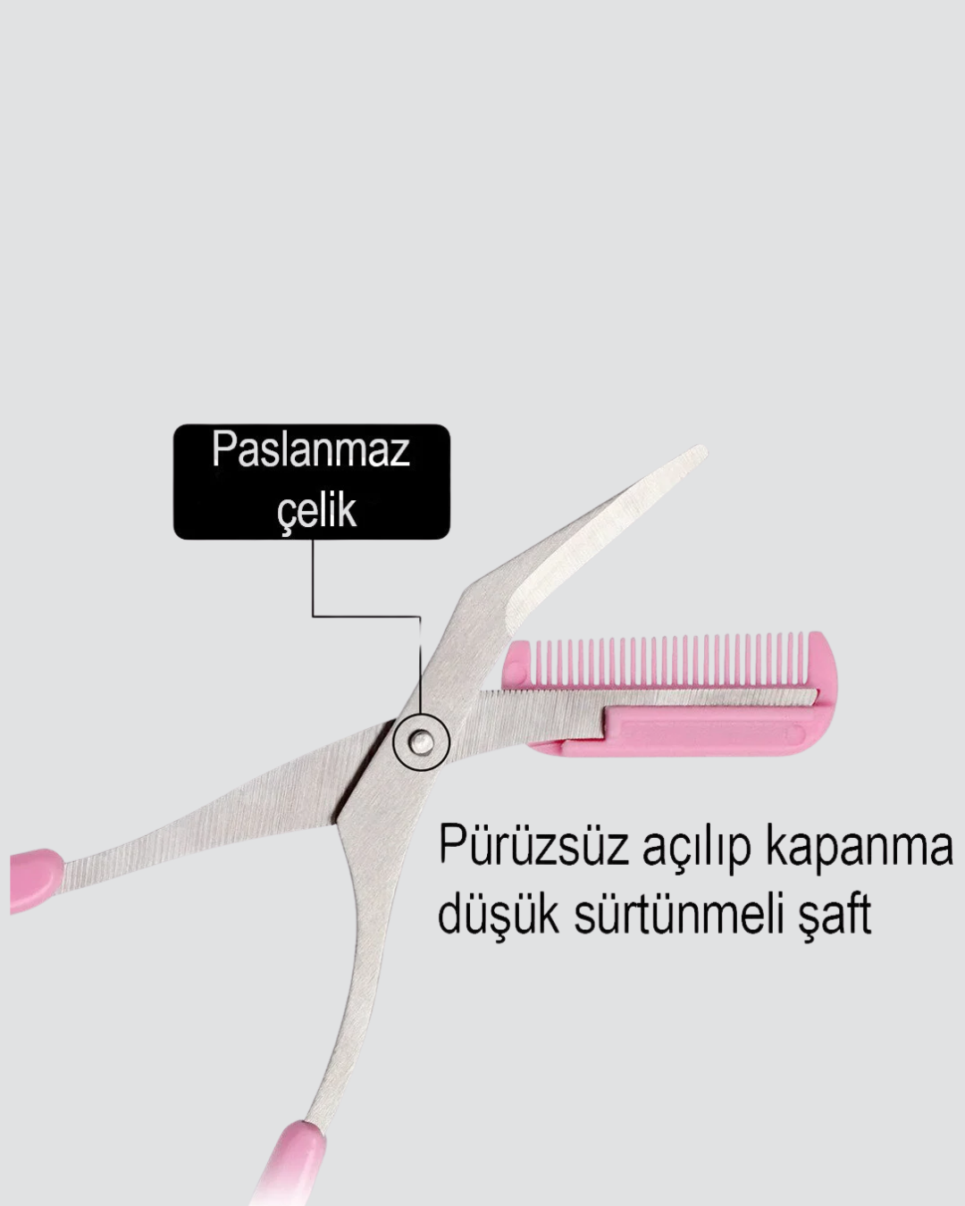Kaş Düzeltme Makası Taraklı – Profesyonel ve Pratik Kaş Bakımı