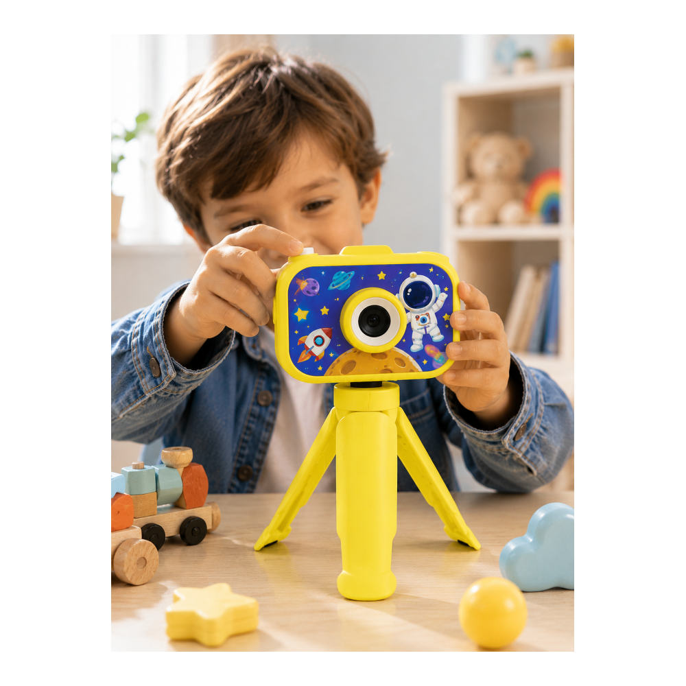 Çocuk Fotoğraf Makinesi HD Video Kayıt Özellikli 2.0 İnç Ekranlı Type-C Şarjlı Dijital Kamera