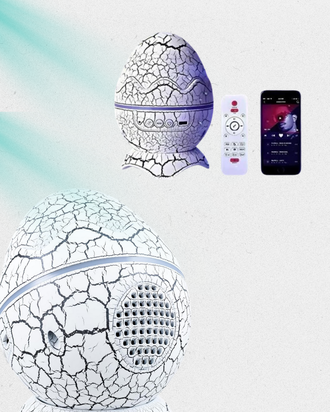 Çocuk Odası İçin Galaxy Projektör + Beyaz Gürültü + Uzaktan Kumandalı