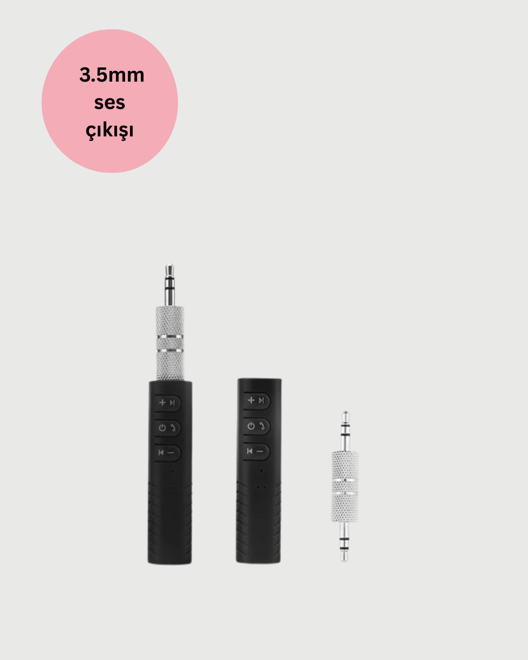 Mini Bluetooth Ses Adaptörü – Hoparlör, Araç Radyosu ve Kulaklık İçin