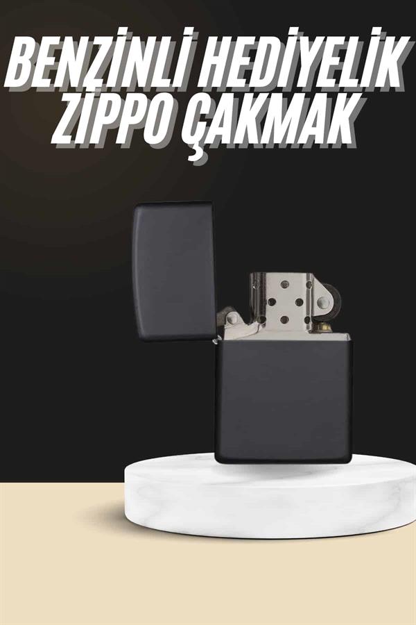 Erkeklere Özel Hediyelik Eşya Metalik Benzinli Çakmak Doldurulabilir