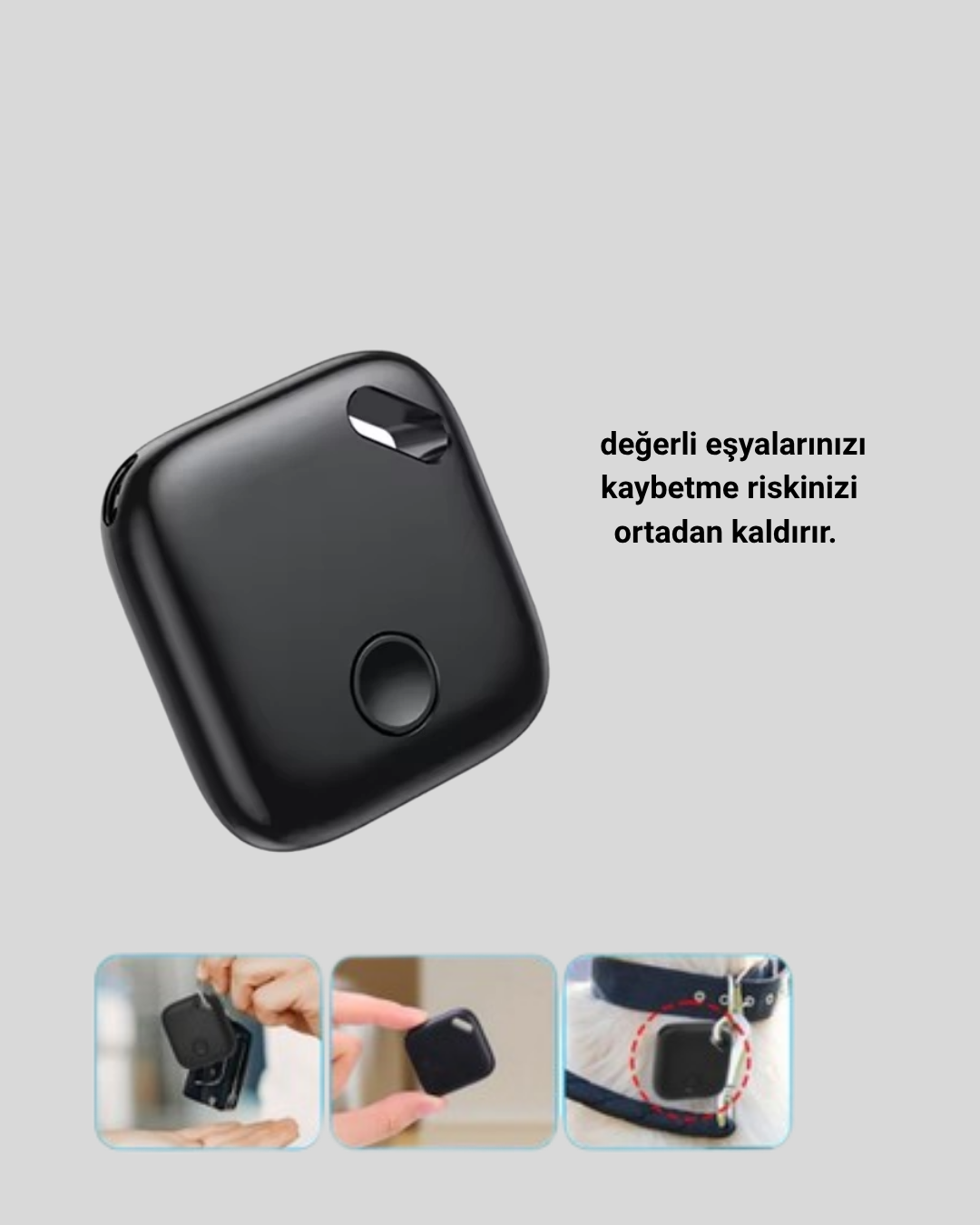 Bluetooth Akıllı Takip Cihazı Kompakt Tasarımlı ve Uzun Pil Ömürlü