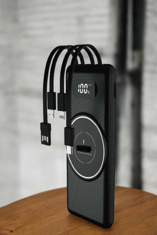 Hızlı Şarj Dijital Göstergeli Powerbankli Çoklu Şarj Özelliği