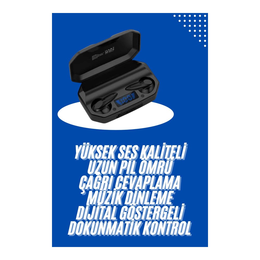Kulaklık Bluetooth 5.2 Kablosuz Kulakiçi Rgb Işıklı Çift Mikrofonlu Yeni Nesil