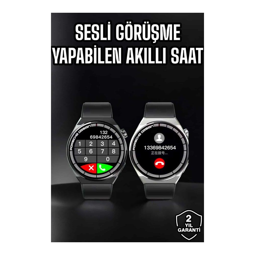 Akıllı Saat Nabız Sensörlü Bildirim Görebilen Spor Modları GPS Takibi Yeni Nesil