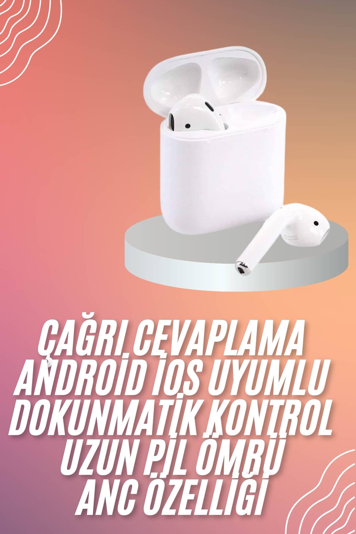Yeni Nesil Dokunmatik Kontrol Çağrı Cevaplayabilen Kablosuz Bluetooth Kulaklık