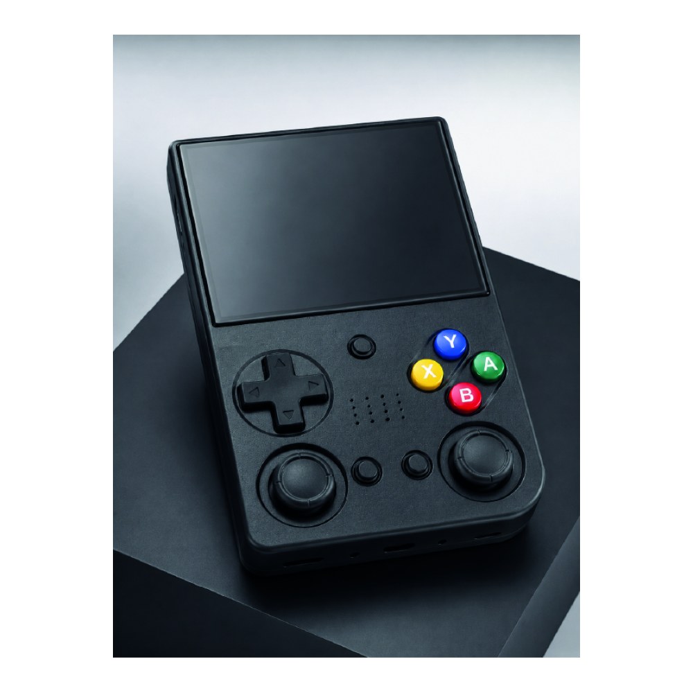 3.5 İnç IPS Ekran Retro Oyun Konsolu 64GB Dahili Hafıza Çift Analog Joystick Taşınabilir El Konsolu