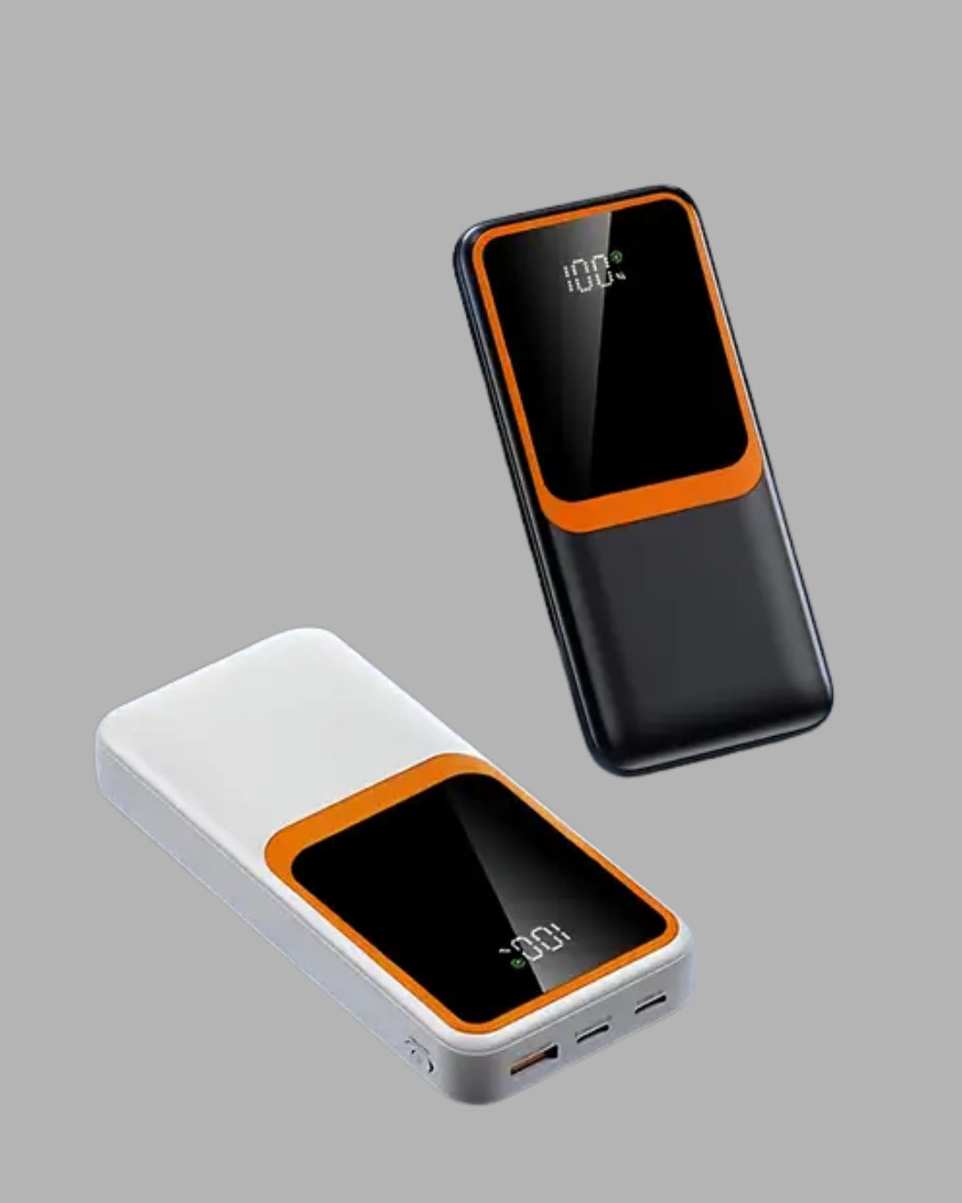 Kompakt 10000 mAh Powerbank – Dijital Göstergeli, Type-C ve Lightning Uyumlu