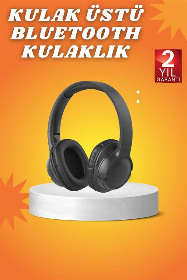 Kablosuz Bluetooth Kulaklık Kulak Üstü Mikrofonlu 5.0 Bluetooth ANC Özelliği