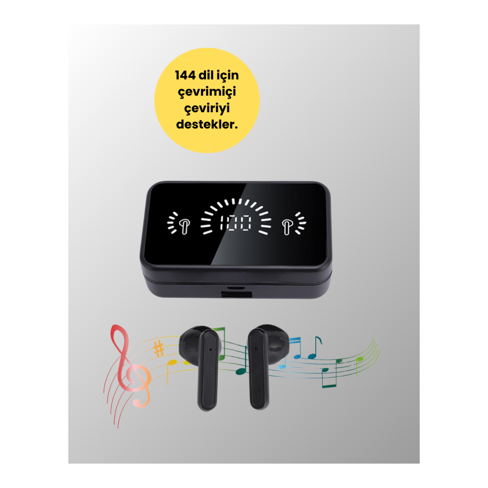 Bluetooth 5.1 Destekli  bluetooth kulaklık – ANC ve Stereo Sesli