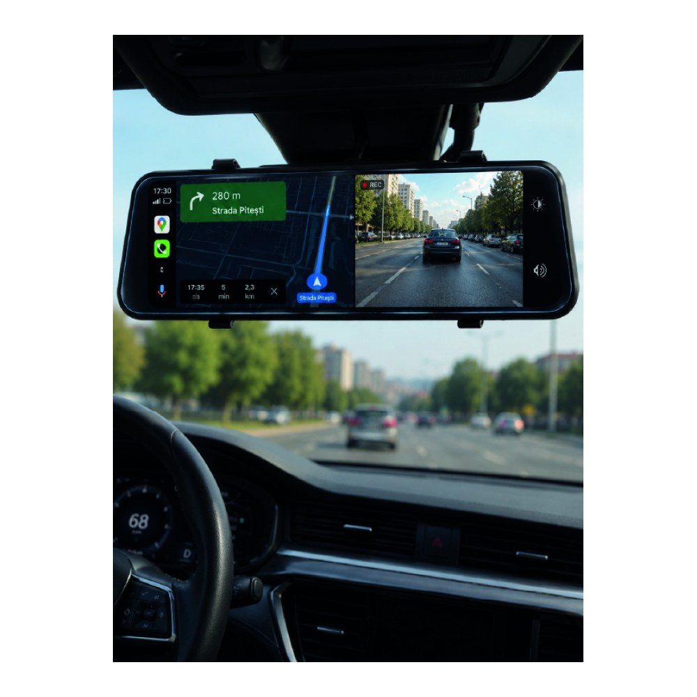 Dokunmatik Ayna Carplay Araç Kamera Ekranı Ön Arka Kayıt Destekli