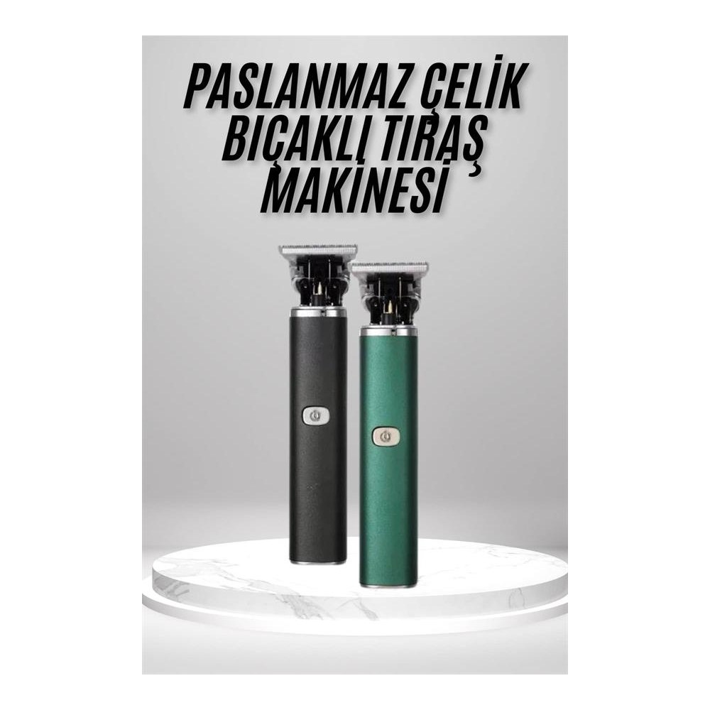 Tıraş Makinesi Profesyonel Paslanmaz Çelik T-bıçak Saç Sakal Ense Vücut Yeni Nesil