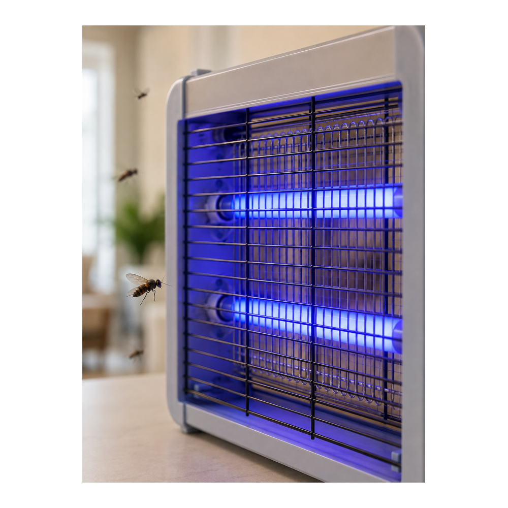 Çift UV Işıklı Elektrikli Sinek Öldürücü 12W Asılabilir Uçan Böcek Lambası