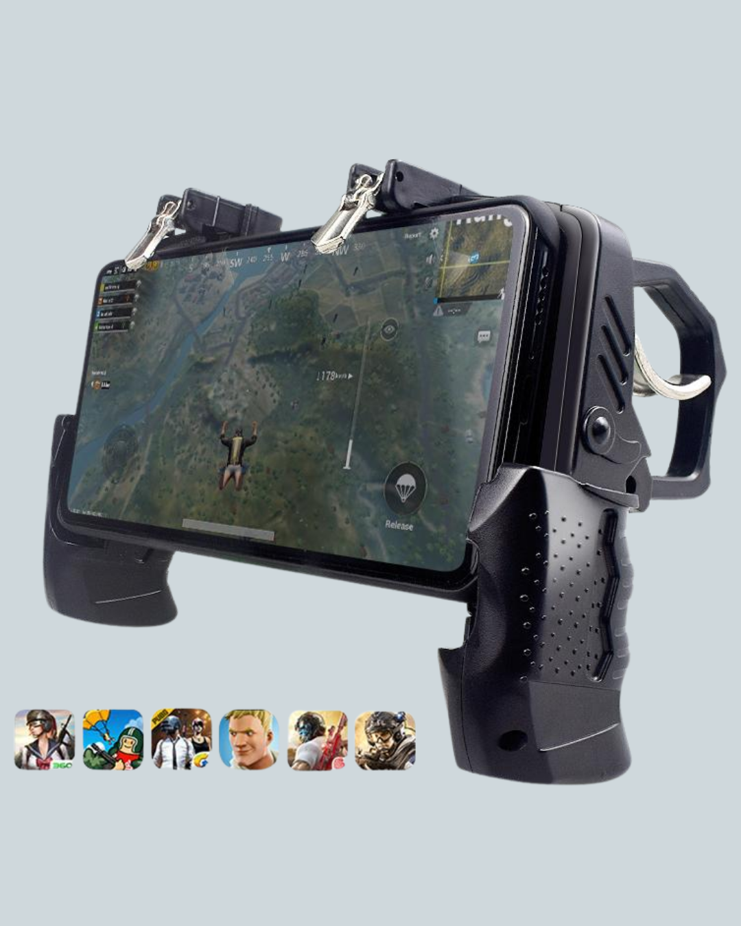 Mobil FPS Oyunlar İçin Dört Parmak Uyumlu Gamepad