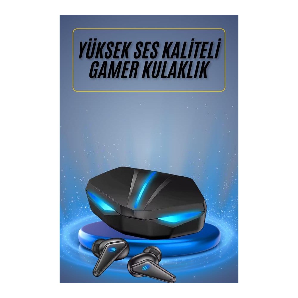 Oyuncu Kulaklığı Mikrofonlu Kablosuz  Kulaklık Powerbank Yüksek Ses Kaliteli