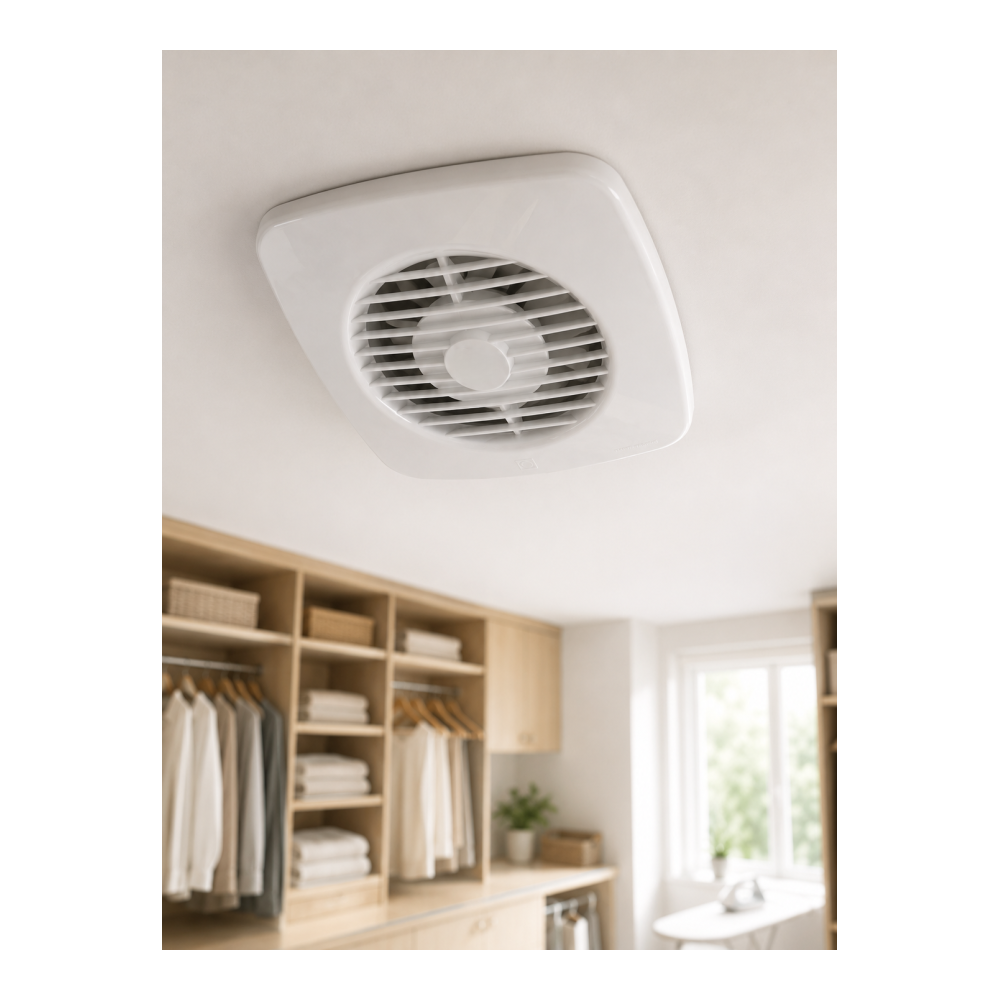 Ev Tipi Dekoratif Aspiratör 16 W 180 m³/h Banyo Mutfak WC Havalandırma Çözümü