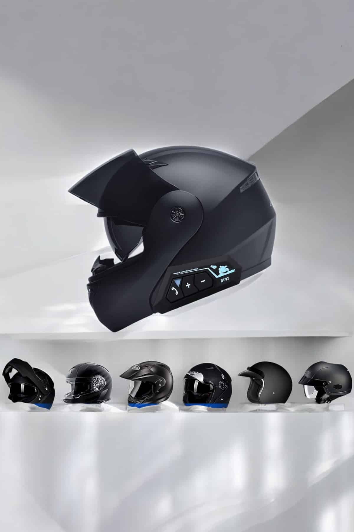Kask Kulaklığı Motosiklet Intercom Interkom Dinleme Konuşma Özellikli Su Geçirmez