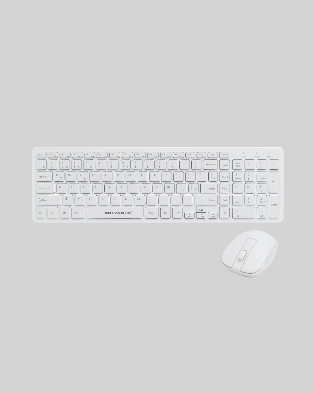 Ergonomik Kablosuz Klavye Mouse Takımı - Tam Boy, Sessiz ve Güvenilir