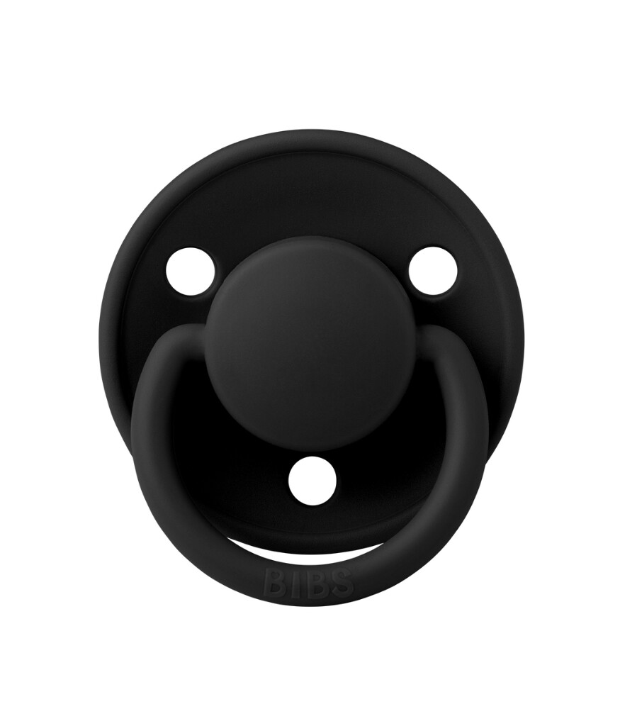 Bibs De Lux Silicone Pacifier 0-36 Black