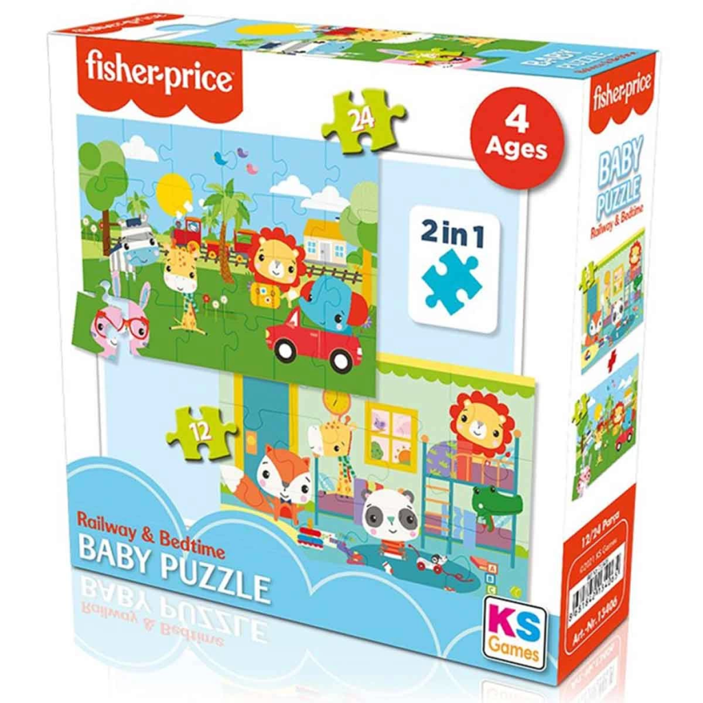 Fisher Price Baby Railway & Bedtime 2 Dec Puzzle